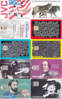 45 Télécartes Différentes FRANCE Lot2 - Colecciones