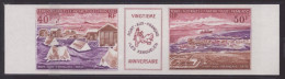 2 Essai De Couleur Multicolore Taaf/fsat Port Aux Français Kerguelen Yvert PA 26A MNH **2 - Geschnittene, Druckproben Und Abarten