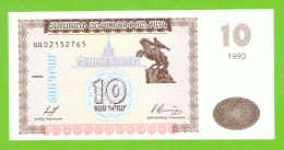 ARMENIA 10 DRAM 1993 P-33 UNC - Arménie