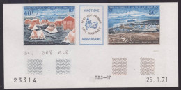 2 Essai De Couleur Multicolore Taaf/fsat Port Aux Français Kerguelen Yvert PA 26A MNH **4 - Ongetande, Proeven & Plaatfouten