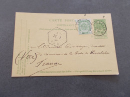 BELGIQUE.ENTIER POSTAL.CACHET SYSSEELE POUR CONDROYER DIRECTEUR VIGNOBLE DE LA CROIX DE CAVALAIRE. - Otros & Sin Clasificación