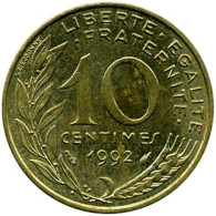 France - 1992 - KM 929 - 10 Centimes - XF - Look Scans - 10 Centimes