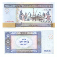 AZERBAIJAN 1000 MANAT 2001  P-23  UNC - Azerbaïjan