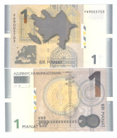 AZERBAIJAN 1 MANAT 2017  P-31  UNC - Arzerbaiyán