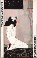 Rie CRAMER * CPA Illustrateur Art Nouveau Rie Cramer * Jugendstil * February , Carnaval * Pierrot * Mois De L'année - Sonstige & Ohne Zuordnung