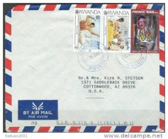 Postal History Cover: Ruanda Stamps On Cover - Covers & Documents