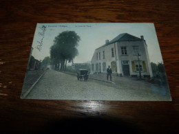 BC17-26 Cpa Fontaine L'eveque  La Route De Mons Carte Colorisée - Fontaine-l'Evêque