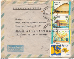 Postal History Cover: Brazil Stamps On 3 Covers - Covers & Documents