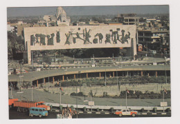 IRAQ BAGHDAD Place Al-Tahrir, Old Car, Truck, Buildings, Architecture, Vintage View Photo Postcard RPPc (66608) - Iraq