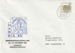 Duitsland 1985, Prepayed Letter, Stamp Exhibition Hannover, Habria '85 - Enveloppes Privées - Oblitérées