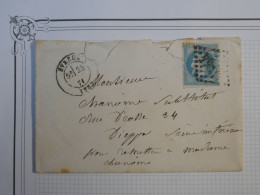 651 FRANCE  BELLE LETTRE 1871   EVREUX A DIEPPE +N°29   +AFF. INTERESSANT++ - 1849-1876: Periodo Clásico