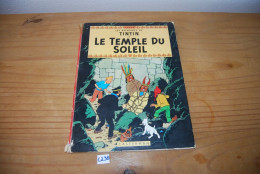 C238 BD - Tintin - Hergé - Le Temple Du Soleil - Casterman - Tintin