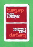 PLAYING CARD/CARTE A JOUER/ DOS DE CARTE  UNIQUEMENT /PUBLICITE BANCO S. GEMINIANO E S PROSPERO/BSGSP - Autres & Non Classés