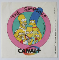 AUTOCOLLANT CANAL + 1990 THE SIMPSONS MAAT GROENING - Autocolantes
