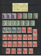 MAROC - Ex. Colonie - Entre Les N° 279 Et 284 De 1949  -- 40  Timbres Oblitérés - 2 Scan - Gebruikt