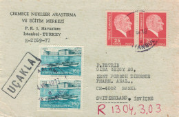 Kernforschungs- Und Ausbildungszentrum Istanbul 1977 Flugpost > Ciba Geigy - Atatürk - Lettres & Documents