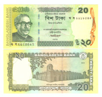 BANGLADESH 20 TAKA 2014 P-53Ac UNC - Bangladesch