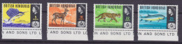 British Honduras 1967 Mi. 201-04, Internationalen Jahr Der Tourismus Sailfish Deer Jaguar Tarpon Complete Set, MNH** - Honduras Britannique (...-1970)
