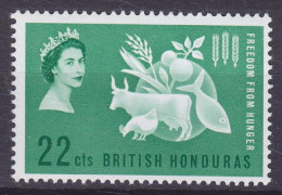British Honduras 1963 Mi. 176, Kampf Gegen Hunger Freedom From Hunger, MNH** - Honduras Britannico (...-1970)