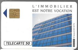 CARTE-PRIVEE-1990-D359-GemA-STIM Immobilier-R° Laqué-V°Série BO6559-Utilisé-BE/ - Privées