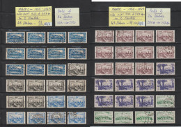 MAROC - Ex. Colonie -  Entre Les N° 233 Et 257A  De  1945 à 1949  -  48  Timbres Oblitérés - 6 Scan - Used Stamps