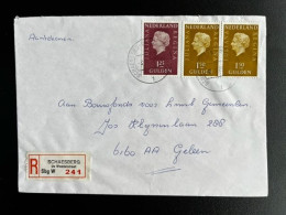 NETHERLANDS 1978 REGISTERED LETTER SCHAESBERG WENDELSTRAAT TO GELEEN 07-04-1978 NEDERLAND AANGETEKEND - Covers & Documents