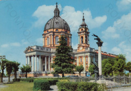 CARTOLINA  TORINO,PIEMONTE-BASILICA DI SUPERGA (m.672)-STORIA,MEMORIA,CULTURA,IMPERO ROMANO,BELLA ITALIA,NON VIAGGIATA - Churches