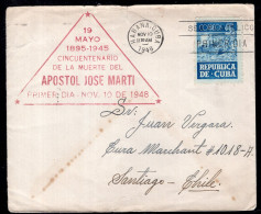 Cuba - 1948 - Letter  - Sent To Chile - Caja 1 - Cartas & Documentos