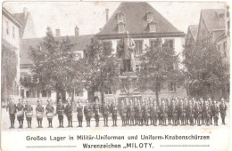 Ortsstempel LUDWIGSLUST Feldpost 18.4.1915 Abs Gefr Junge Zentral Pferde Depot 2 Lager Militär Uniformen MILOTY Belebt - Ludwigslust