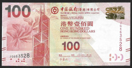 Hongkong 100 Dollar 2014 P343d BOC  AUNC - Hongkong