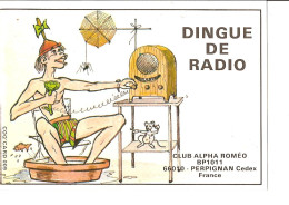 CARTE RADIO - CLUB ALPHA ROMEO - 66010 PERPIGNAN CEDEX - DINGUE DE RADIO - Radio