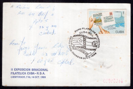 Cuba - 1989 - Letter - Philatelic Expo Postmark - Caja 1 - Briefe U. Dokumente