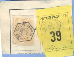 Be952: BRUXELLES(NORD): SP12: + " étiquette "  : Zegel Met Perfo: V.W./C. + Opdruk: V.WAUQUEZ & Cie - Documents & Fragments