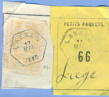 Be960: LAEKEN  : Type Bc   : EXPRESSE:  SP 12 Op Fragment Spoorwegdocument:   " étiquette " : - Documenten & Fragmenten