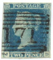 Ua730:    J__D  - Plate 3  - Double Letter - Used Stamps