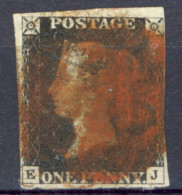 Xa320:Black PENNY : E__J : Plate 6 - Used Stamps