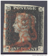 Xa317:Black PENNY : M__C : Plate 5 - Used Stamps