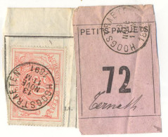 Be336:HOOGSTRAETEN : GRANDE VITESSE = Tarif II:  SP 11 Op Fragment Spoorwegdocument +  " étiquette " : E9: - Dokumente & Fragmente