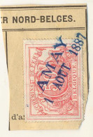 Be243 : AMAY(= NORD BELGE )SP 11: Op Fragment Spoorwegdocument : Met Complete Stempel: - Documenten & Fragmenten