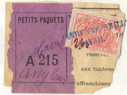 Be249: ANDENNE-SEILLES (= NORD BELGE) SP11: Op Fragment Spoorwegdocument+ " étiquette "  : Met Complete Stempel: - Documenten & Fragmenten