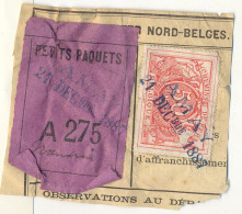 Be254 : AMAY: SP 11: Op Fragment Spoorwegdocument+vignet : Met Complete Stempel: - Documenten & Fragmenten