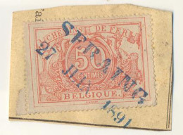 Be244 :SERAING (= NORD BELGE )SP 12: Op Fragment Spoorwegdocument : Met Complete Stempel: - Documenten & Fragmenten