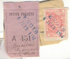 Be56:ENGIS (= NORD BELGE)naar BERCHEM-Lez- Anvers Via STATTE  SP 11 Op Fragment Spoorwegdocument - Documenti & Frammenti