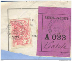 _V720: BRUGES(STATION) > Vichte:  SP11/ Fragment PETITS PAQUETS Met " étiquette ": N°A033: Type B - Documentos & Fragmentos