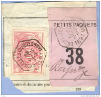 _V992:BRUXELLES(DUQUESNOY) > Deynze - Tarief: Grande Vitesse:  SP11/ Fragment PETITS PAQUETS Met Vignet: 38 : Type B: - Documents & Fragments