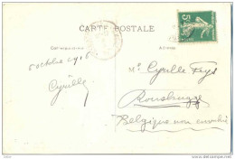 _G959: Mille Bond Souhaits Des PYRENEES. 5c Sem.> Rousbrugge:AK: ROUSBRUGGE-HARINGHE 9 X 16 - Zona Non Occupata