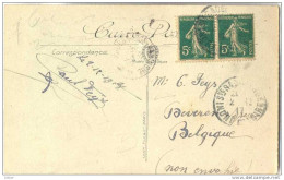 _G953: 231:TOURS..La Cathédrale Et Le Cirque..: 5+5c Sem.> Beveren A/Yser:AK: ROUSBRUGGE-HARINGHE 5 XII 1917 - Zona Non Occupata