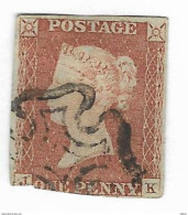 7QV-978: 1p Red: Plate 27 :  J  K - Used Stamps