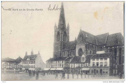 _F073: De Kerk En De Groote Markt...zegel Is Weg - Eeklo