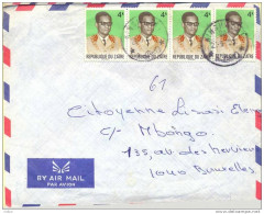 _A986:N°812+812+812+812: KINSHASA -1  / DD > Brussel ...29-9-72 - Covers